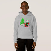 Vrolijk kerstboom rat grappig (Voorkant volledig)