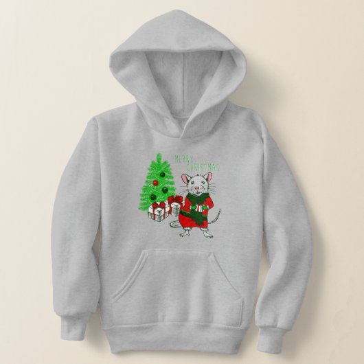 Vrolijk kerstboom rat grappig (Laagn)