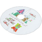 Vrolijk kerstboom rok schoonmaken dame (Gekanteld)