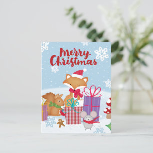 Vrolijk kerstBriefkaart Briefkaart