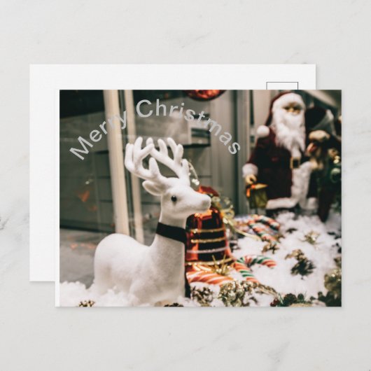 Vrolijk kerstbriefkaart briefkaart (Voorkant / Achterkant)