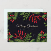 Vrolijk kerstBriefkaart Briefkaart (Voorkant / Achterkant)