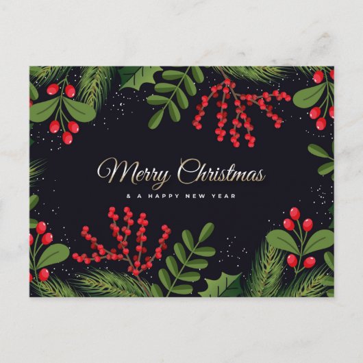 Vrolijk kerstBriefkaart Briefkaart (Voorkant)