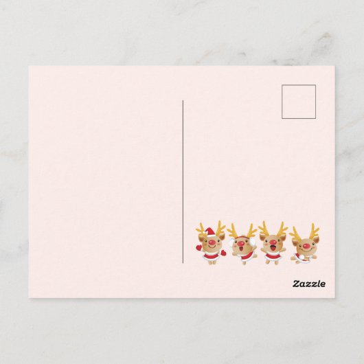 Vrolijk kerstBriefkaart Briefkaart (Achterkant)