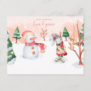 Vrolijk kerstBriefkaart Briefkaart