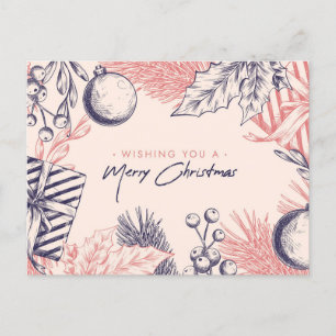 Vrolijk kerstBriefkaart Briefkaart