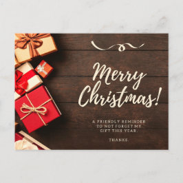 Vrolijk kerstBriefkaart Briefkaart