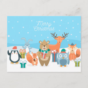 Vrolijk kerstBriefkaart Briefkaart