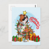 Vrolijk kerstBriefkaart Briefkaart (Voorkant / Achterkant)