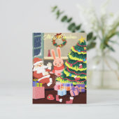 Vrolijk kerstBriefkaart Briefkaart (Staand voorkant)