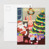 Vrolijk kerstBriefkaart Briefkaart (Voorkant / Achterkant)