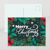 Vrolijk kerstBriefkaart Briefkaart (Voorkant / Achterkant)