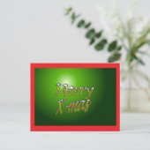 Vrolijk kerstBriefkaart Feestdagenkaart (Staand voorkant)