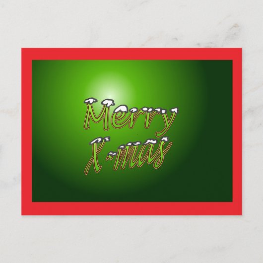 Vrolijk kerstBriefkaart Feestdagenkaart (Voorkant)