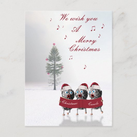 Vrolijk kerstbriefkaart feestdagenkaart (Voorkant)