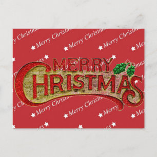 Vrolijk kerstBriefkaart Feestdagenkaart