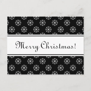 Vrolijk kerstbriefkaart met elegante letters feestdagenkaart