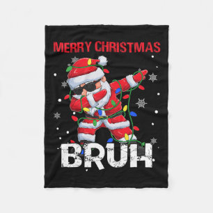 Vrolijk Kerstbruh Dabbing Santa Boys Kinder Xmas Fleece Deken