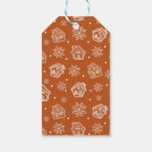 Vrolijk Kerstbruin Cadeaulabel (Achterkant)