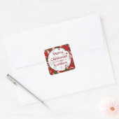 Vrolijk kerstcadeau Cookie Gift Sticker (Envelop)