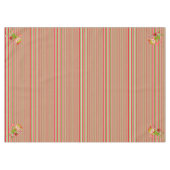 Vrolijk kerstcadeau, Elf Stripe Green Red Tafelkleed (Voorkant (Horizontaal))