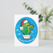 Vrolijk kerstcadeau feestdagenkaart (Staand voorkant)