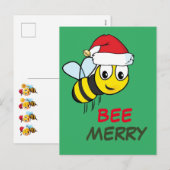 Vrolijk kerstcadeau feestdagenkaart (Voorkant / Achterkant)