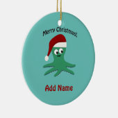 Vrolijk kerstcadeau keramisch ornament (Rechts)