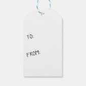 Vrolijk kerstcadeau Label palmboom Cadeaulabel (Achterkant)