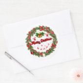 Vrolijk kerstcadeau labels (Envelop)