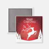 Vrolijk kerstcadeau magneet (Voorkant / Achterkant)