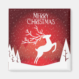 Vrolijk kerstcadeau magneet