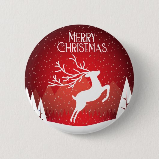 Vrolijk kerstcadeau ronde button 5,7 cm (Voorkant)