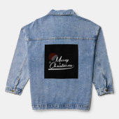 Vrolijk kerstcadeau Sinterklaas Denim Jacket (Achterkant)