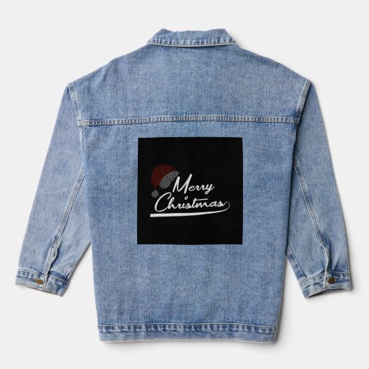 Vrolijk kerstcadeau Sinterklaas Denim Jacket (Achterkant)