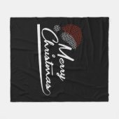 Vrolijk kerstcadeau Sinterklaas Fleece Deken (Voorkant (Horizontaal))