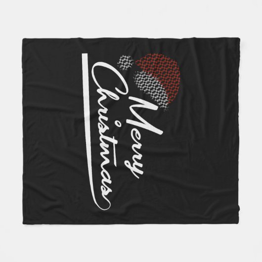 Vrolijk kerstcadeau Sinterklaas Fleece Deken (Voorkant (Horizontaal))