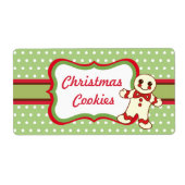 Vrolijk kerstcadeaulabel voor Label (Voorkant)