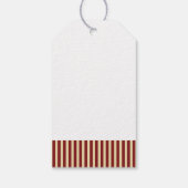 Vrolijk kerstcadeautje Gingerbrood Man Homemade Cadeaulabel (Achterkant)