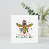 Vrolijk kerstcadeautje kaart (Staand voorkant)