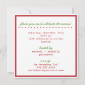 Vrolijk kerstcadeautje kaart (Achterkant)