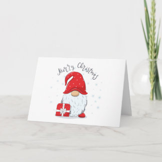 Vrolijk kerstcadeautje kaart