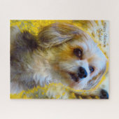 Vrolijk kerstcadeautje. legpuzzel (Horizontaal)