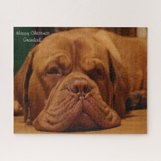 Vrolijk kerstcadeautje. legpuzzel (Horizontaal)