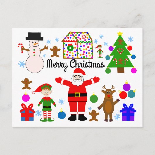 Vrolijk kerstcadeautje met Briefkaart #1 (Voorkant)