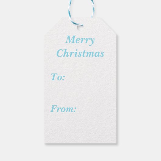 Vrolijk kerstcadeautje met Elf Headband Cadeaulabel (Achterkant)