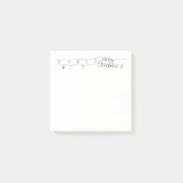 Vrolijk kerstcadeautje met licht post-it® notes