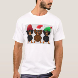 Vrolijk kerstdachshunds t-shirt