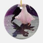 Vrolijk kerstdansers keramisch ornament (Achterkant)