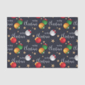 Vrolijk kerstdecoratie | FEESTDAGEN Tissuepapier (Voorkant)